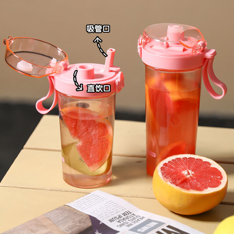 雙吸管杯彈蓋杯